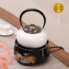  莺歌烧 黑底云竹纹电陶炉 静音防干烧自动关机煮茶炉银壶铁壶莺歌烧炉 商品缩略图2