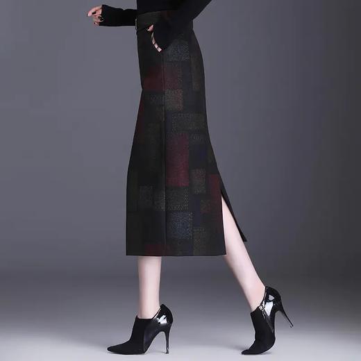 百搭中长款，直筒呢子半身裙 KFY-6650 商品图4
