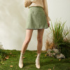 欧芮儿春新款高腰显瘦半身裙女绿色短裙修身复古百搭包臀裙 商品缩略图1