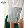 欧芮儿春新款高腰显瘦半身裙女小香风短裙流苏不规则包臀裙 商品缩略图0