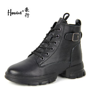 豪行秋款女鞋29451193网红ins超火的厚底高帮鞋加绒百搭运动短靴