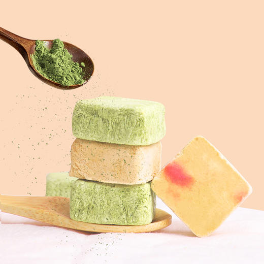 【交行特供】30克沙巴哇真奈冻干乳酸菌香梨抹茶块