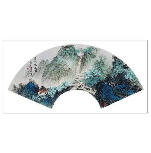 黄 戈 -真迹-山水画《瑞气绕林烟》 书房 客厅 办公室 商品图2