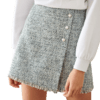 欧芮儿春新款高腰显瘦半身裙女小香风短裙流苏不规则包臀裙 商品缩略图4