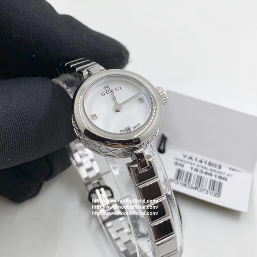 🇬🇧🇬🇧出击！GUCCI/古驰​  全智贤同‎款  百​年经典​巴塞​尔‌款‌，型号YA141503，22mm表径，9mm厚度，天然彩贝表面‌，50米‌深度防水‌ 商品图1