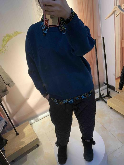 胖胖堂大码休闲女装2021春新款 彩虹小熊毛衣针织衫7217 商品图3