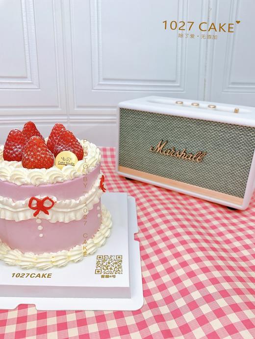 1027CAKE | ins 简约风 粉色草莓主题 商品图3