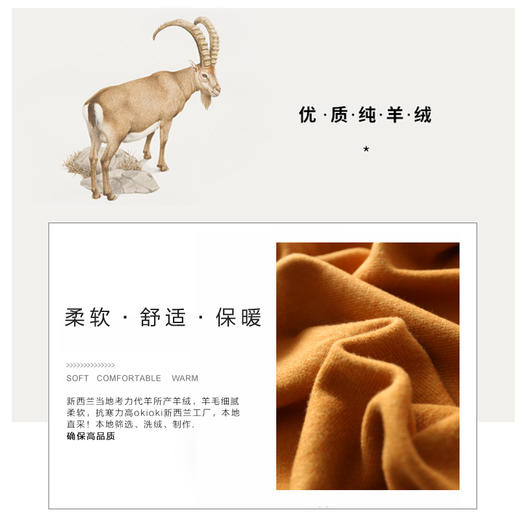 新西兰okioki羊绒围巾  多色可选 商品图5