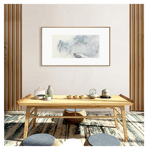 任大庆-真迹-山水画《仙霞之遇》 客厅 玄关 书房 办公室 商品图0