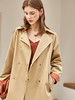 欧芮儿英伦风中长款风衣女新款系带宽松外套翻领大衣 商品缩略图1