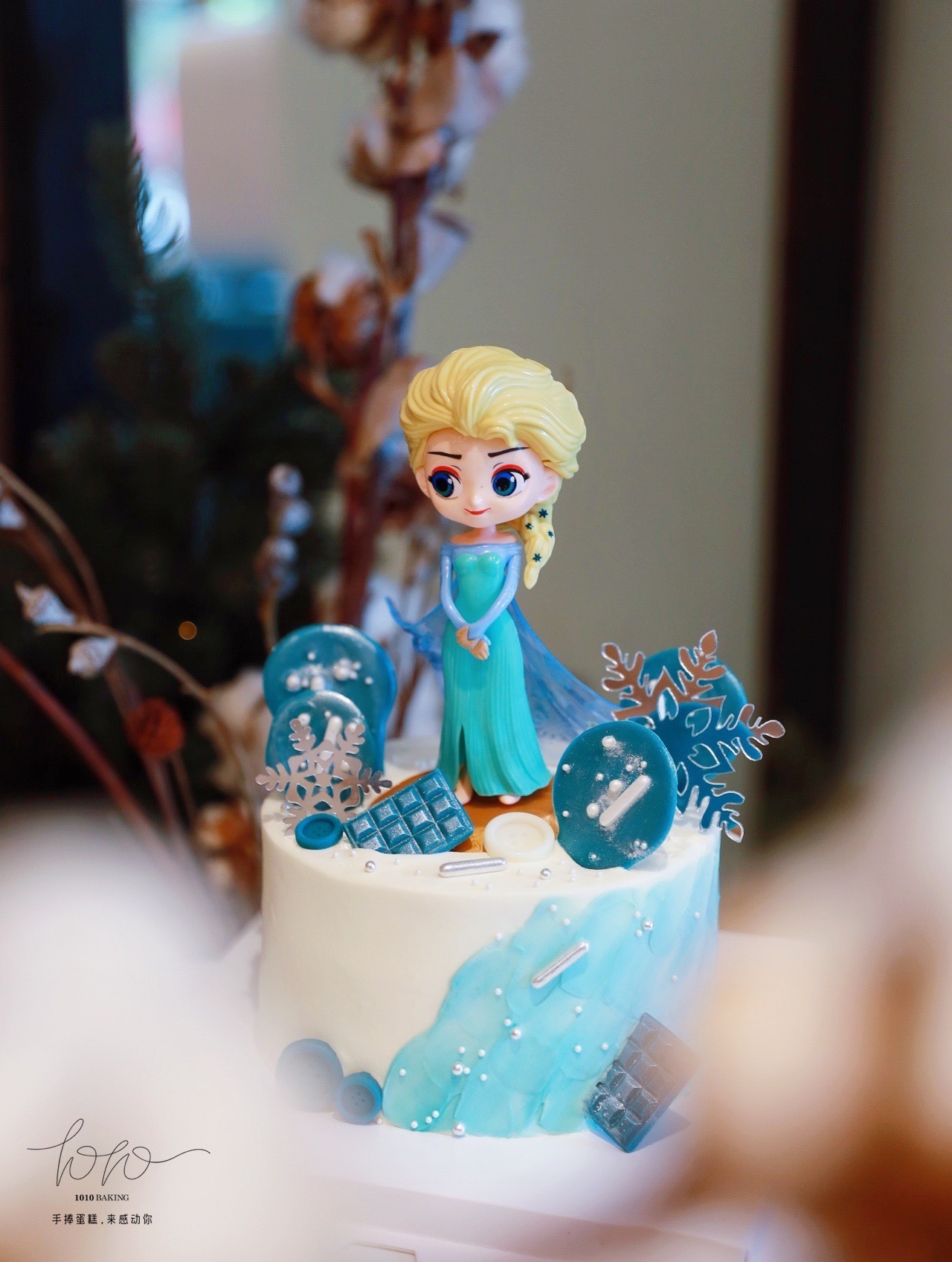「冰雪奇缘·Elsa艾莎公主1.0」100%动物奶油（附图6寸·提前8小时预订）