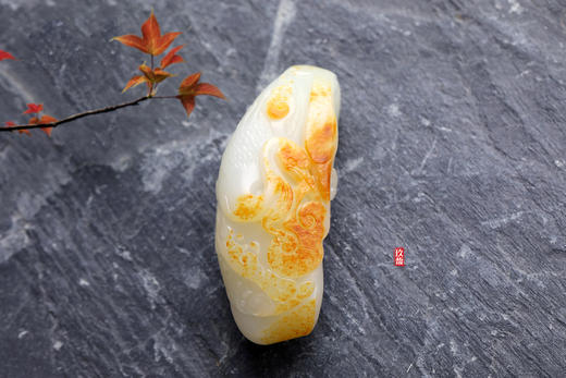 和田玉（白玉）籽料挂件--鹣鲽情深 104.87g 商品图0