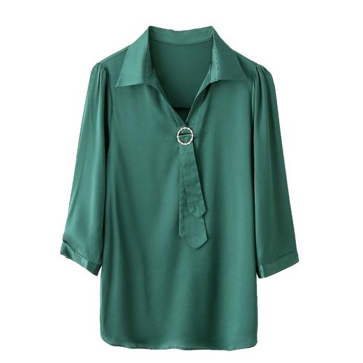 上海旗袍厂ASE-9021圆领时尚气质真丝衬衫 商品图4