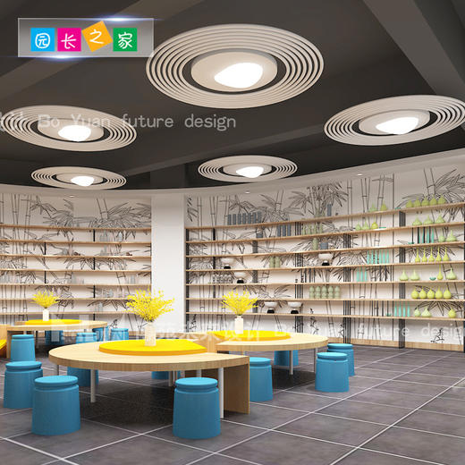 博苑装饰幼儿园亲子装修效果图早教教育培训机构学校中心装修设计 商品图4