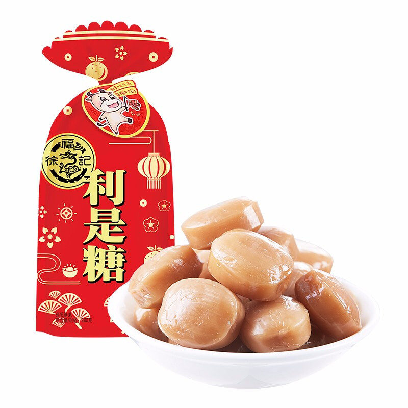 （年货）徐福记扎花利是糖袋280g