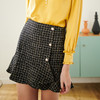 欧芮儿春新款高腰显瘦格子半身裙女小香风短裙不规则鱼尾裙 商品缩略图2