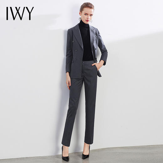 IWY/灰色通勤职业装西服套装CP11117灰色 商品图1