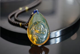 弥勒佛 · 墨西哥蓝珀吊坠  特价