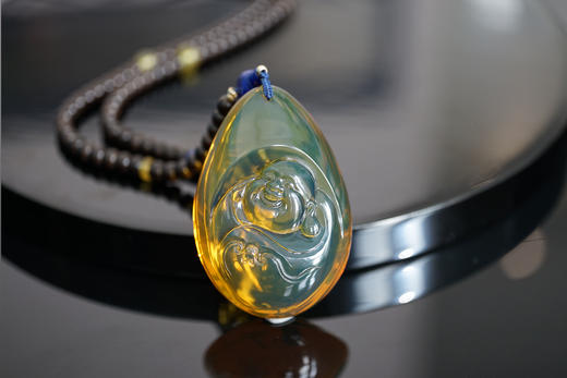 弥勒佛 · 墨西哥蓝珀吊坠  特价 商品图0