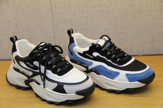 豪行秋款20351163老爹鞋女休闲潮鞋运动ins百搭系带厚底小白鞋子 商品图3