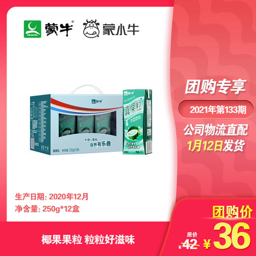 真果粒椰果粒250g×12盒 商品图0
