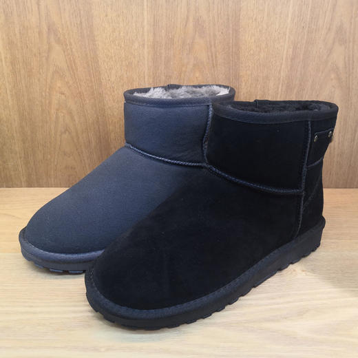 2019冬季新款豪行真皮男鞋19460605舒适平底加绒棉靴雪地靴休闲鞋 商品图1