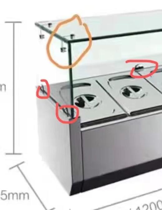 固定钩套件 丨固定座套件 丨维修配件丨桌面冷柜｜玻璃罩 商品图0