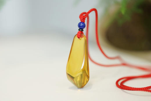 墨西哥蓝珀光面随形吊坠  特价 商品图1