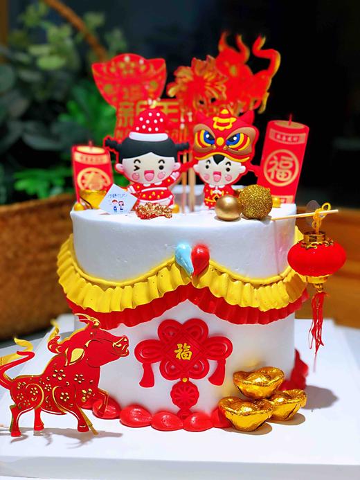 新年奶油蛋糕 下单前请仔细阅读商品详情 商品图1