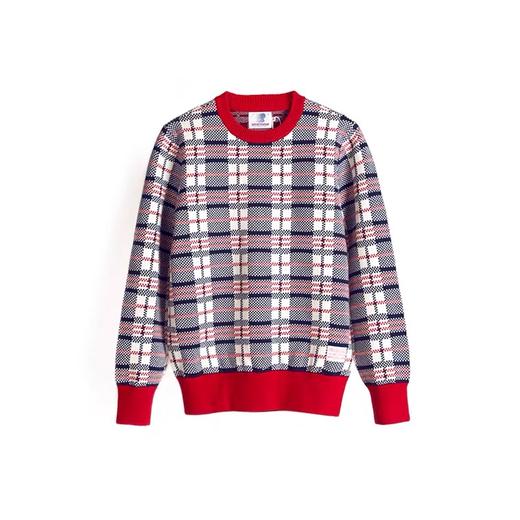 国棉壹厂/01190210/返乡格毛衣VintageRepublic 商品图1