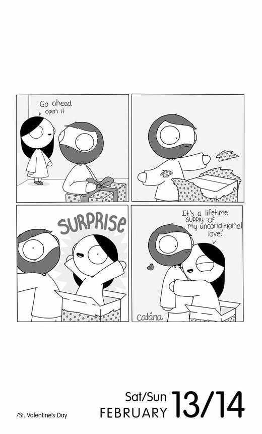 日历馆：英文原版2021日历情侣日历爱的小时刻 商品图2