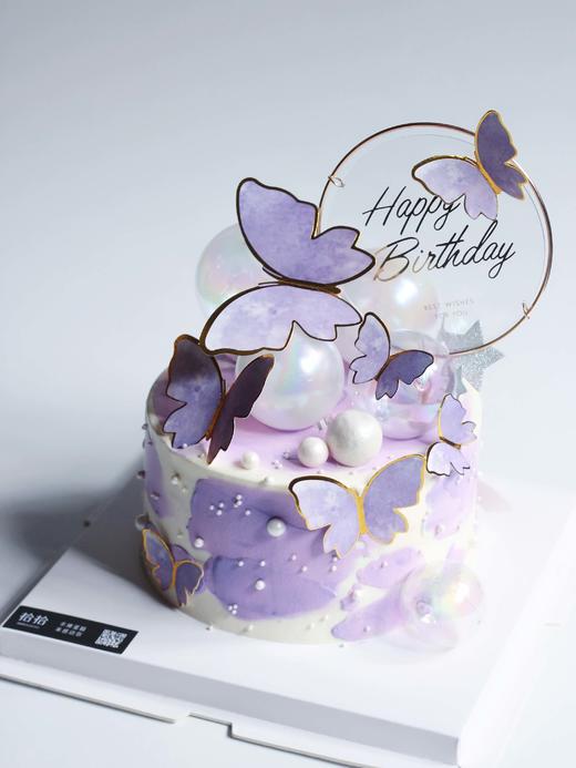 「ins小仙儿·紫蝴蝶」100%动物奶油（附图6寸·提前6小时预订） 商品图4