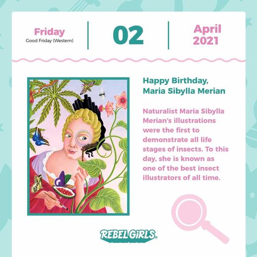 日历馆：英文原版2021日历给叛逆女孩的睡前故事 商品图3