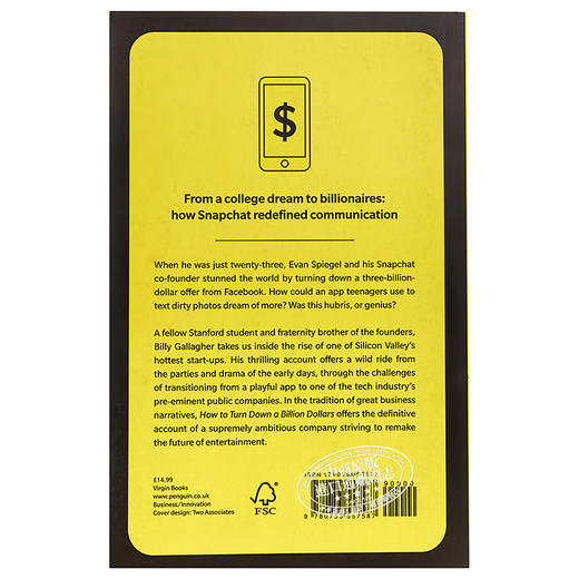 【中商原版】色拉布（“阅后即焚”）：社交软件的故事 英文原版 How to Turn Down a Billion Dollars 商品图2