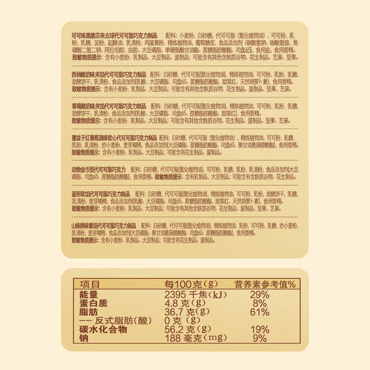 （年货）奇欧比巧伯礼桶435g（巧克力制品） 商品图4