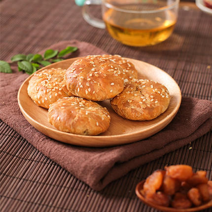 黄山烧饼8枚入 安徽特产酥饼点心梅干菜饼 即食零食小吃