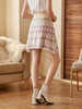 欧芮儿裙子女复古菱格提花半身裙时尚高腰显瘦A字裙 商品缩略图3