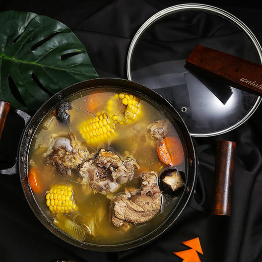 铁技Watahan 高纯铁锅汤锅24CM 日式纯铁锅 无涂层 带锅盖 日本 商品图2