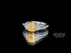 「角度」GIA黃钻戒指
GIA黄钻枕形切割1.00克拉（Fancy Light Yellow, VS2, VG VG, F ）
0.31克拉钻石
3.60克18K白金 商品缩略图1
