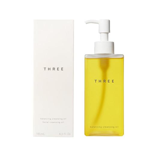 日本 THREE 平衡养肤级小三卸妆油 185ML新款 商品图0