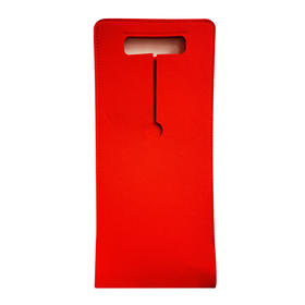 葡萄酒单支毛毡手提袋