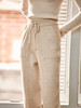 欧芮儿杏色休闲裤女夏季季2022新款杏色保暖宽松显瘦百搭外穿长裤 商品缩略图1