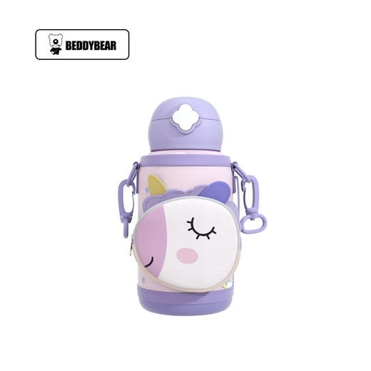 BEDDYBEAR杯具熊 口袋动物系列儿童杯保温杯 630ml 可爱吸管防摔 商品图2