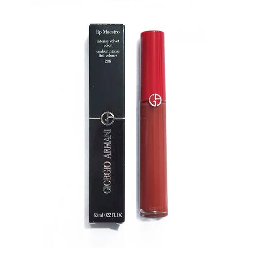 意大利 ARMANI阿玛尼 臻致丝绒红管唇釉 #206 6.5ML 商品图0