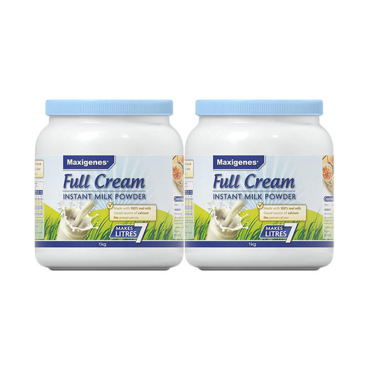 MAXIGENES美可卓 蓝胖子全脂高钙成人奶粉 1000G 澳大利亚 商品图4