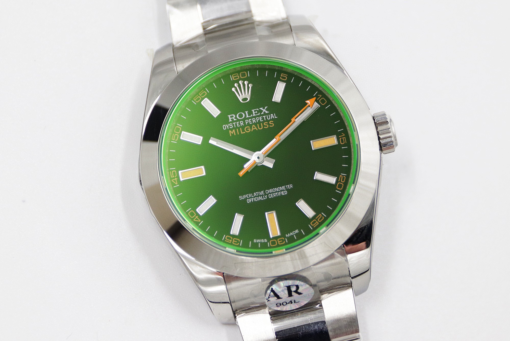 ar厂复刻劳力士milgauss系列116400gv-0001机械男表直径:40mm