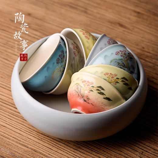 茶杯-陶瓷品茗杯-个人专用景德镇主人杯 日式功夫茶杯 商品图3