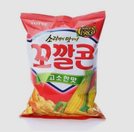 乐天 帽形玉米酥 浓香味67g롯데 꼬깔콘고소한맛67g 商品图0