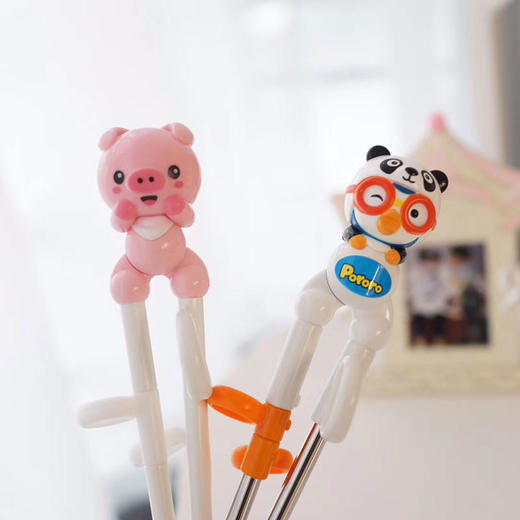 韩国Edison儿童学习筷子小猪筷 Pororo（3D版） 商品图1