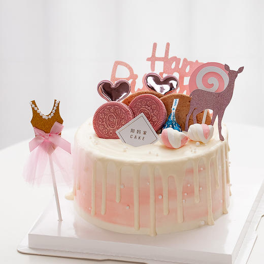 梦幻甜心生日蛋糕 商品图0